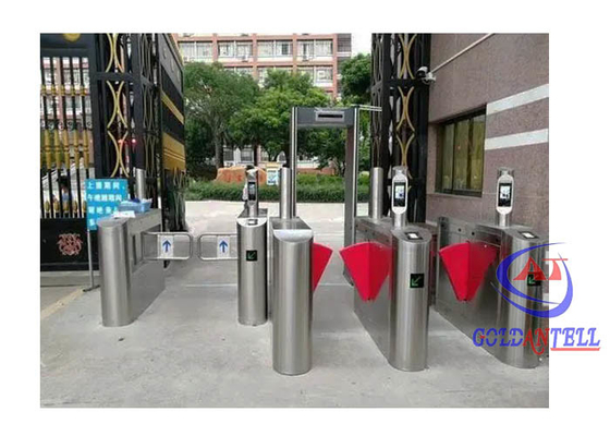 Orang-orang Counter Sliding Turnstile Gate QR Code Turnstile Untuk Lobby Masuk