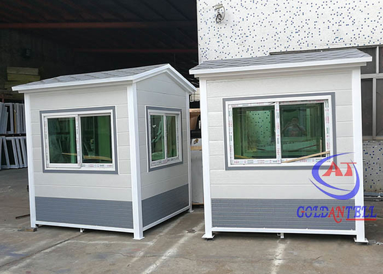 Rumah Kontainer Prefabrikasi Mewah Kantor Tiket Portable Rumah Modular