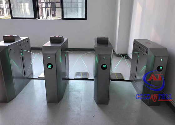 CE Disetujui RFID Gate Reader Flap Barrier Gate Access Control System Keamanan Turnstiles Gate