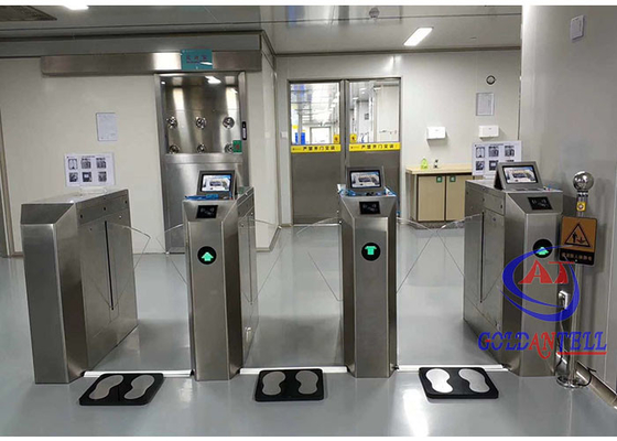 Bi - arah Flap Turnstile Gate 3 Saluran untuk Pengendalian Akses Aman