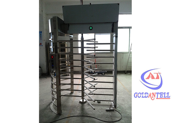 304 stainless steel Full Height Turnstile Gate Single Passage Dengan Barcode Scanner