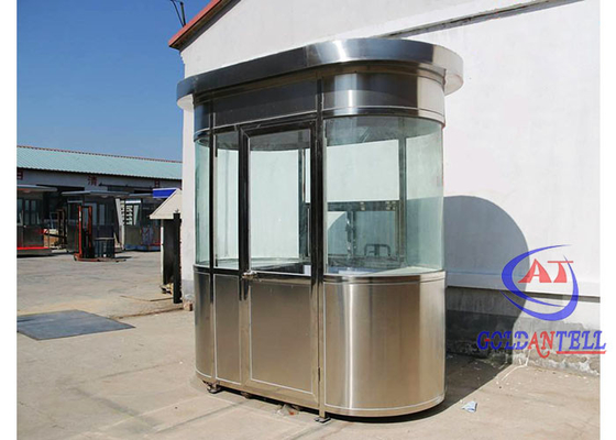 Rumah prefabrikasi modern dari stainless steel Kabin keamanan Waterproof Low Cost Station Ruang penjaga prefabrikasi