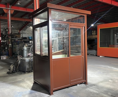 Color Steel Full Epuipment Integral Ticketing Booth dengan Desain & Warna yang Dapat Dikustomisasi