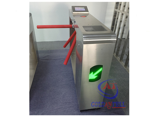 Layar LCD berkualitas tinggi penghalang pejalan kaki pintu putar metro dengan akseptor token dan pembaca TIKET rfid