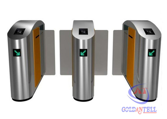 zk akses reader Setengah tinggi atau Full High Turnstile Retractable Glass Barrier, gerbang kecepatan untuk teater dalam ruangan