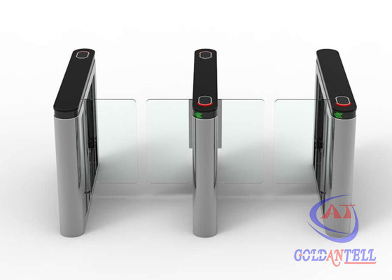 Gerbang sistem tiket barcode 2D, pintu gesek kartu rfid, pintu putar kontrol akses ayun untuk taman laut