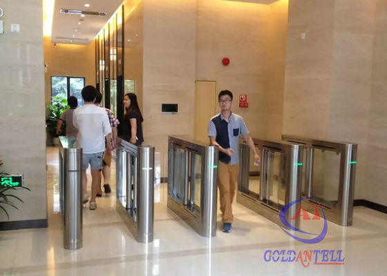 OEM Logo Sliding Turnstile / QR code Turnstile Door / Security Swing Barrier Gate / Untuk Lobi Publik