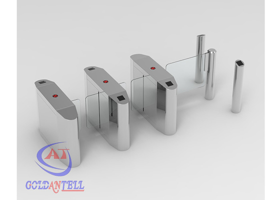Speed ​​Two Lane Half Height Turnstiles Retractable Input Barrier Gate