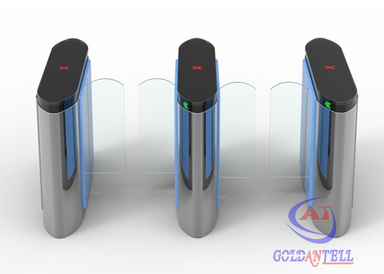 pintu gerbang pintu masuk perpustakaan listrik saluran dua arah yang aman dengan antarmuka rfid barcode