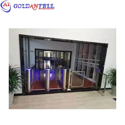 304/316 Gerbang Turnstile Otomatis Baja Rinsless Untuk Kontrol Akses Dalam dan Luar Ruang