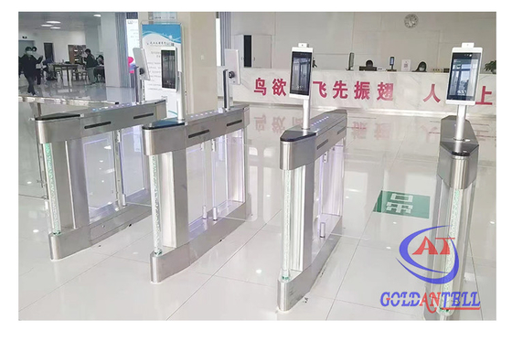 Turnstile Gerbang Kecepatan Pejalan kaki halus yang dapat disesuaikan 600-900mm untuk akses aman