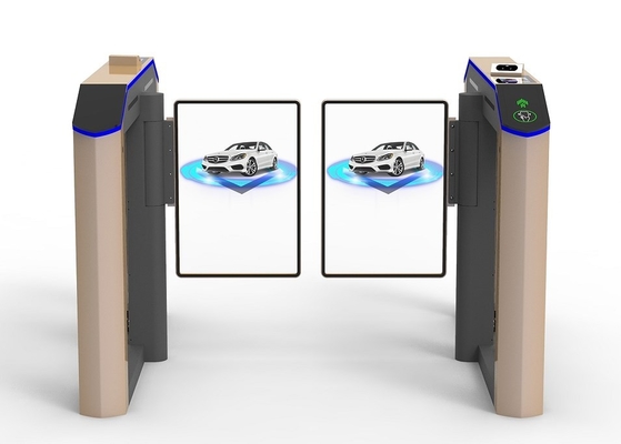 304 SS Fast Speed Gate Turnstile Untuk Aman Dan Kontrol Akses Kecepatan Tinggi 35-40 Orang Per Menit Dengan Pintu Iklan