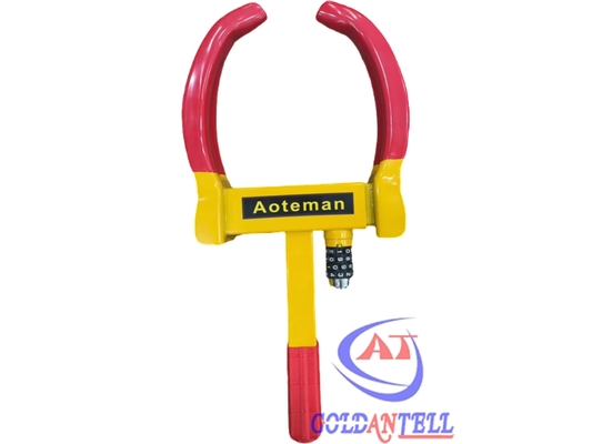 High Security Car Wheel Clamp Lock Dengan kunci kombinasi A3 Steel Suit untuk SUV Motorcycle Motorhome
