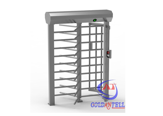 Pintu Putar Penuh Tinggi Dalam / Luar Ruangan dengan Pembaca Kartu atau Sistem Kontrol Akses Ganda