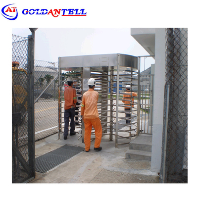 Gerbang Nfc Tinggi Penuh Pintu Putar Mekanisme Pengenalan Suhu SS Double Passage Untuk Validator Stadion