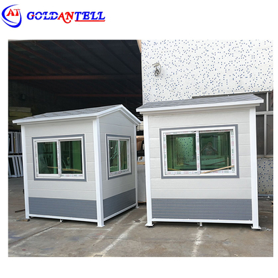 Rumah Kontainer Prefabrikasi Mewah Kantor Tiket Portable Rumah Modular