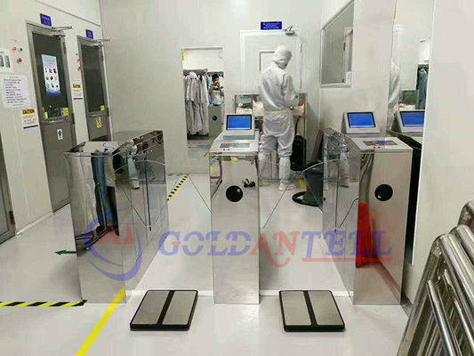 Goldantell ESD Turnstile with 304 Stainless Steel for Labs and Factories