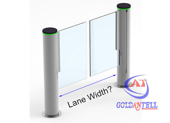 ZK Face Recognition Swing Barrier Gate 1400mm Stainless Steel IP54