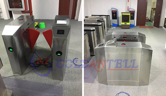 Intelligent QR Code Access Optical Turnstile with IP54 Waterproof 304 Stainless Steel 1200x300x1000mm Security Turnstile Gate