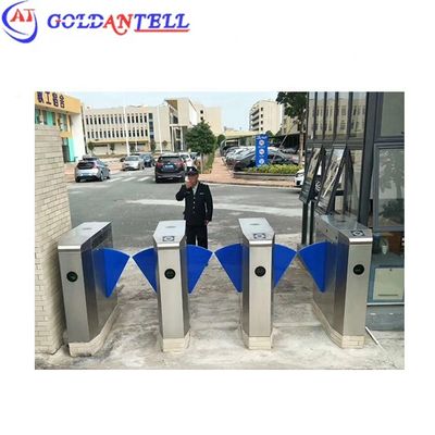 Security Turnstile Gate with 0.2s Barrier Open/Close Time RS-232 and RS485 Communication Interface and 2-Way Operation Direction