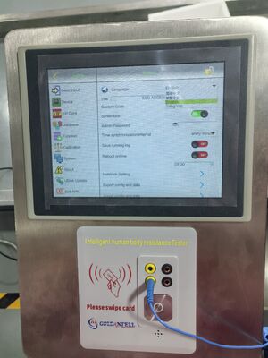 8 Inch Screen Esd Tester Dengan Tali Pergelangan Tangan Sepatu Anti-statis Tester Untuk Laboratorium dan Pabrik