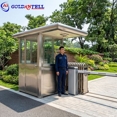 Kotak Pengawas Stainless Steel Tahan Air IP54 Tiang Penjaga Tahan Cuaca untuk Taman Dirancang untuk Daya Tahan Luar Ruangan