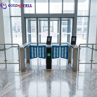 Standar tinggi Anti Tailing Face Recognition RFID Akses Otomatis Swing Door Barrier