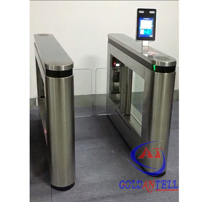 One Way Entry Gates Pengenalan Wajah Turnstile DC24V Brush Motor Dengan Multi Fungsi