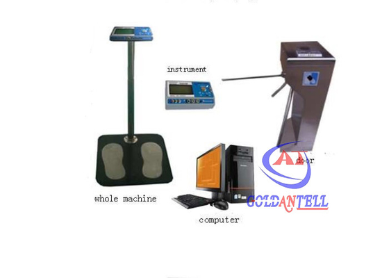 304 Stainless Steel Anti-static Wrist Band Panjang 0.43M ESD Tripod Turnstile Dengan Foot Padel Untuk Lab atau Pabrik