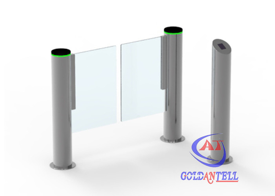 Bi Directional Pedestrian Kode Qr Swing Barrier Gate Turnstile Pilar Door System Untuk Gym