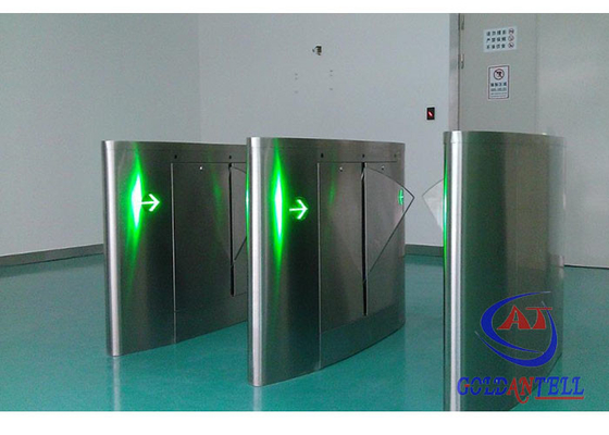 Pembaca Kartu Rfid Flap Barrier Gate Security Programmable Turnstiles Untuk Sistem Perpustakaan