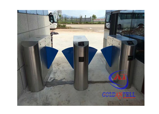 Kunci Gerbang Pintu Putar Keamanan Portabel Setengah Tinggi 304 SS Dengan Penerima Koin Rfid