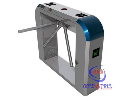 Warna Perak TTripod Turnstile Gate SUS Security Tiga Batang Logam 110~240 V AC