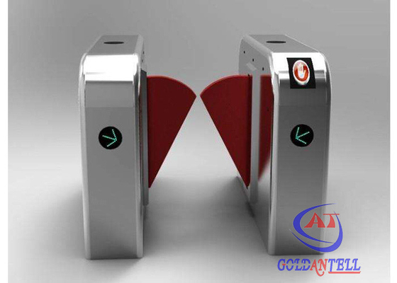 Slide Gate Flap Barrier Turnstile Sayap Ditarik Dengan Sistem Pengenalan Wajahtion