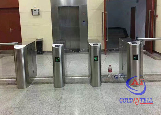 Sistem Penghalang Pintu Masuk Kontrol Akses Bandara Mekanisme Pemindai Kode Batang IP54