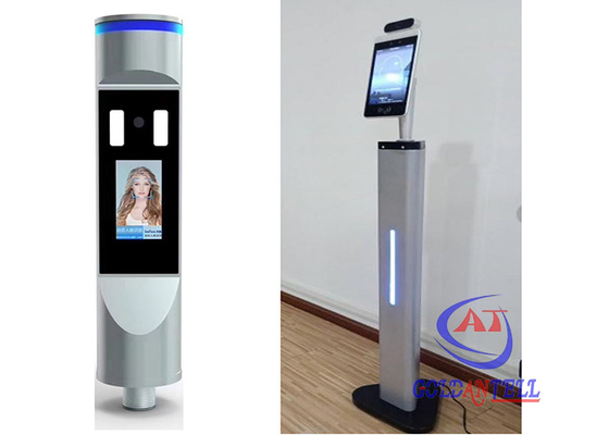 Suhu Tubuh Mengukur Pengenalan Wajah Turnstile Dengan 3d Camera Digital Touchless Biometrics Waktu Kehadiran
