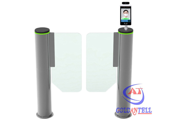 Sensor Inframerah Sistem Alarm Pemutaran Suhu Pengenalan Wajah Temperatur Pintu Putar