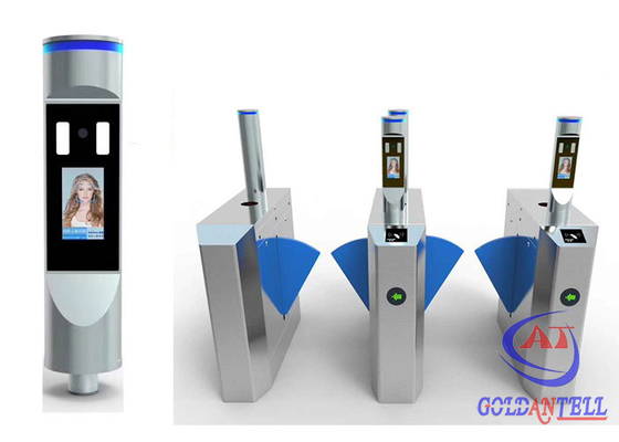 Pemindai Wajah Pengenalan Wajah Flap Barrier Turnstile