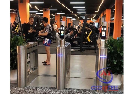 kode qr kontrol akses pintu olahraga pintu putar suhu rfid beberapa pengenalan wajah untuk entri gym