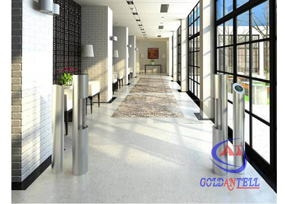Portabel 90cm saluran masuk ayunan optik Barrier Gate / Gerbang kecepatan silinder Lalu Lintas Berat