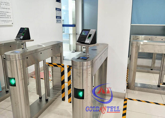 Gerbang pintu pagar NFC tahan lama tahan lama dan bermotor penuh dengan gelang untuk bus atau toilet