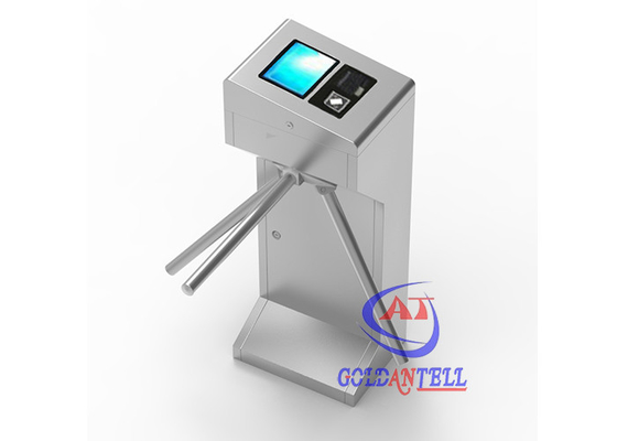 Gynasium pintu masuk vertikal full-auto tripod pintu putar / sistem pintu pemindai kamera wajah kartu NFC