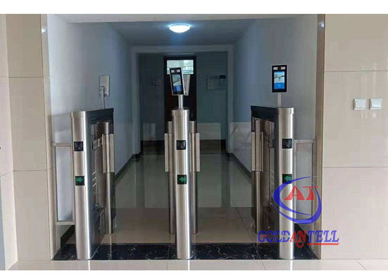 RS485 Pintu Gerbang Ayun Gerbang Ayunan Kaca Tinggi Penuh