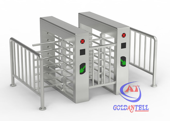 SS316 RS485 Biometric Pedestrian Turnstile Gate Untuk Bandara