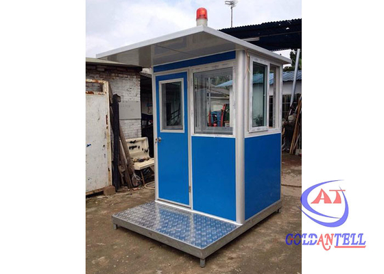 1500x1500x2400mm Grade 8.3 Rumah Penjaga Prefab Di Atas Roda