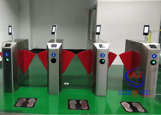 4 Deteksi Wajah Suhu Jalur Bagian ESD Flap Barrier Gate