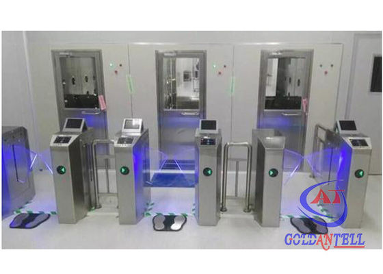 8 Inch LCD Monitor ESD Gate Stainless Steel Turnstiles For Lab / Facotry