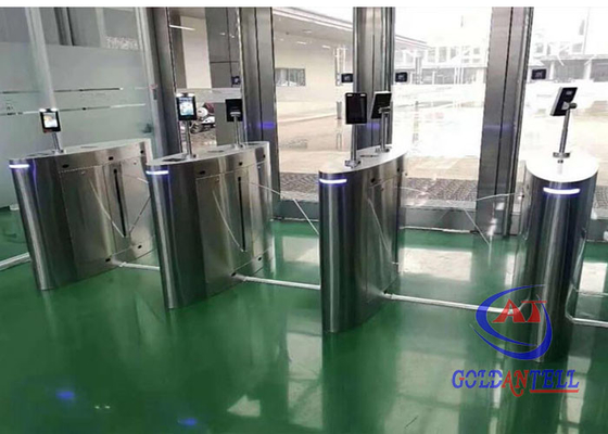 Counter RFID Optical Flap Barrier Turnstile Dengan Pengenalan Wajah Setengah Tinggi