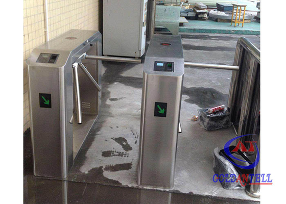 Penghitungan Tiket RFID Tripod Turnstile Barrier Gate Fingerprint Reader 3 Sistem Roller Gate