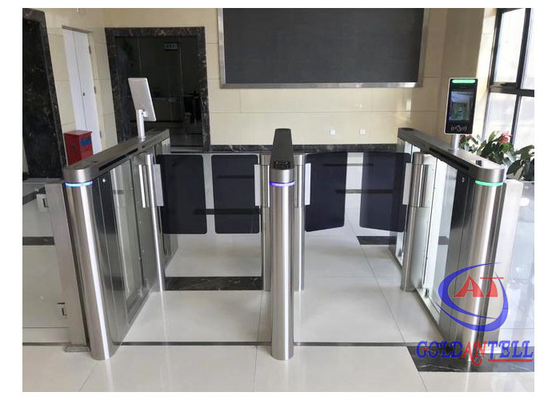 Gerbang Pintu Putar Keamanan Bi Directional Setengah Tinggi Dengan Pembaca Kartu